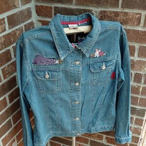 Disney Denim Jacket with Red Accents